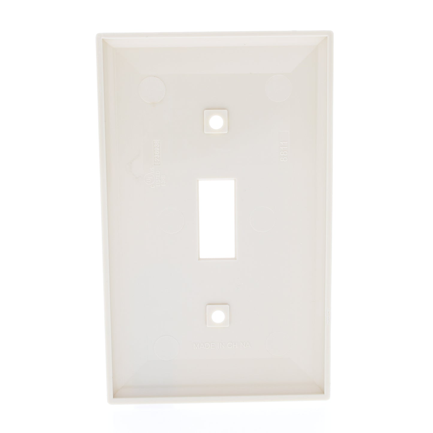 Mulberry 34071 Ivory 1-Gang Toggle Switch Unbreakable Standard Wallplates 25pcs
