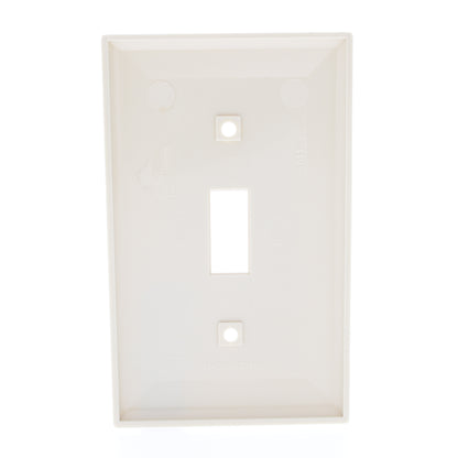 Mulberry 34071 Ivory 1-Gang Toggle Switch Unbreakable Standard Wallplates 25pcs