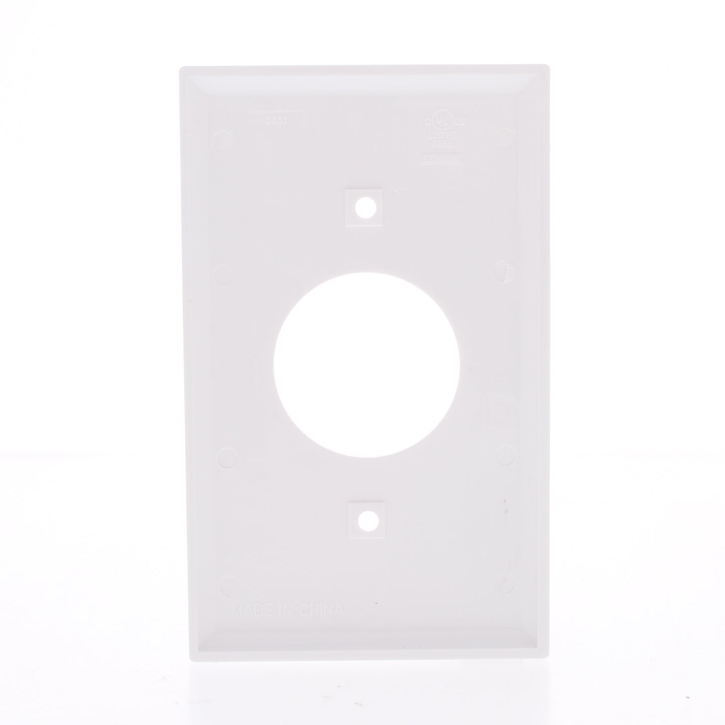 Mulberry 732091 White 1-Gang Thermoplastic Unbreakable Standard Wallplate Cover