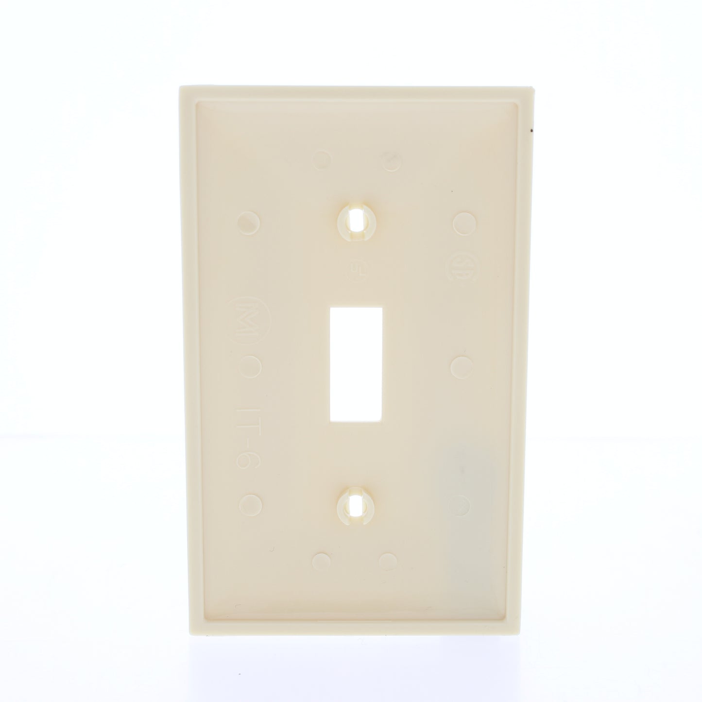 Mulberry 734071 Ivory 1-Gang Thermoplastic Unbreakable Standard Wallplate Cover