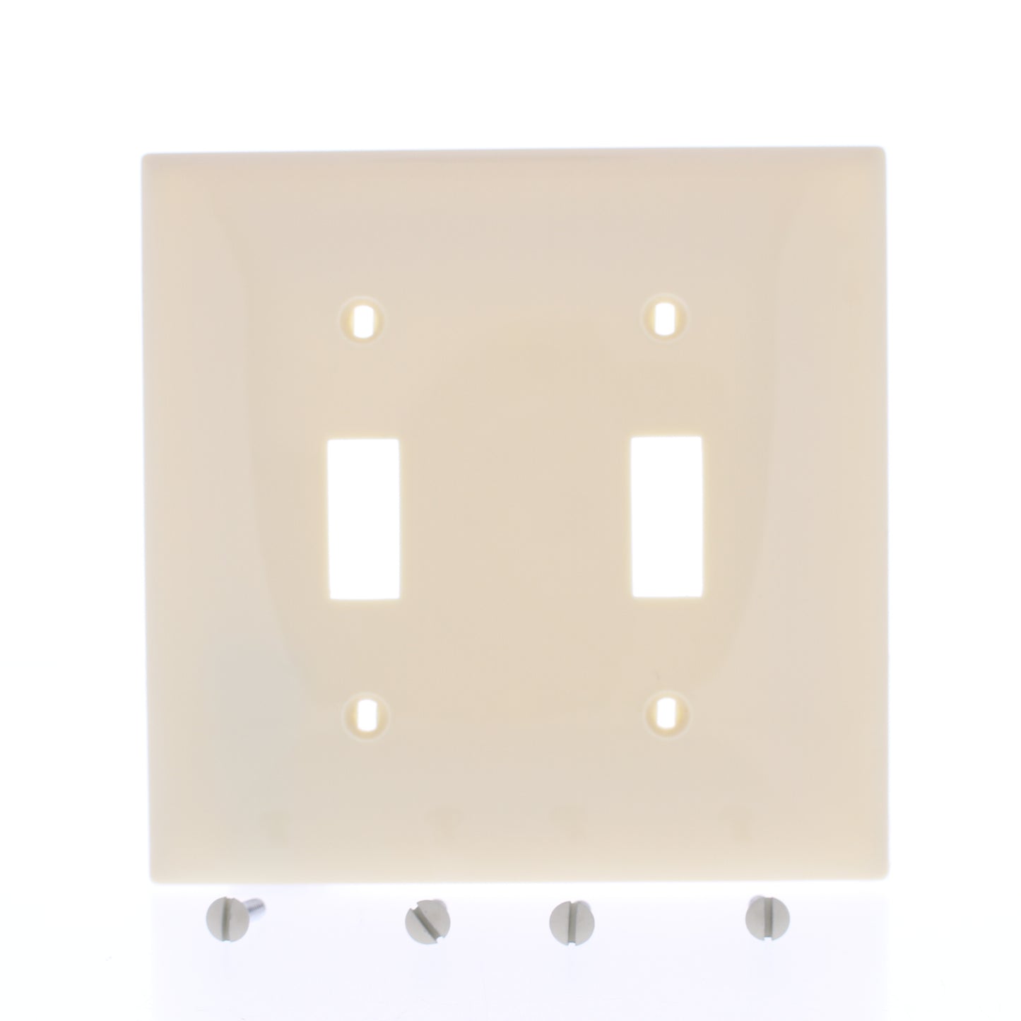 Mulberry 734072 Ivory 2-Gang Thermoplastic Unbreakable Standard Wallplate Cover
