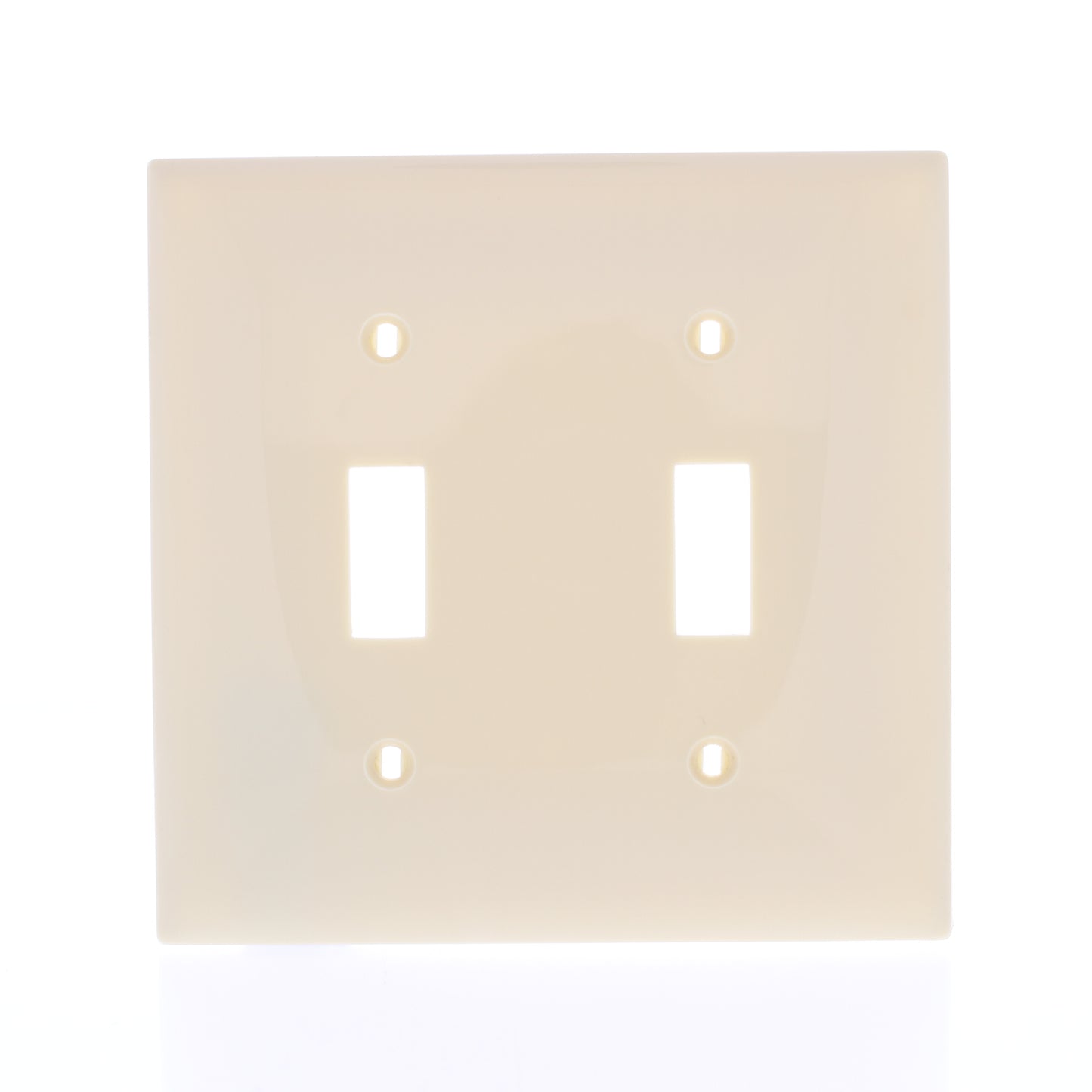 Mulberry 734072 Ivory 2-Gang Thermoplastic Unbreakable Standard Wallplate Cover