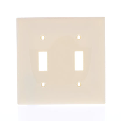 Mulberry 734072 Ivory 2-Gang Thermoplastic Unbreakable Standard Wallplate Cover