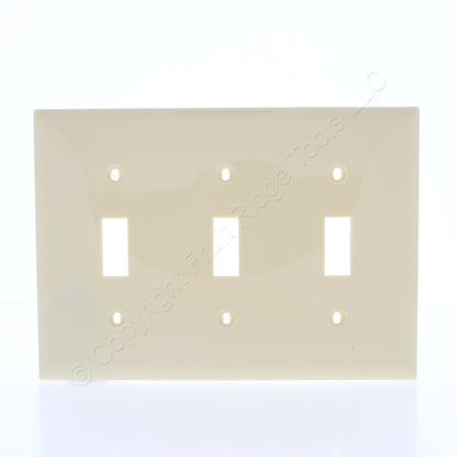Mulberry 734073 Ivory 3-Gang Thermoplastic Unbreakable Standard Wallplate Cover