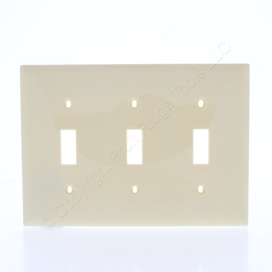 Mulberry 734073 Ivory 3-Gang Thermoplastic Unbreakable Standard Wallplate Cover