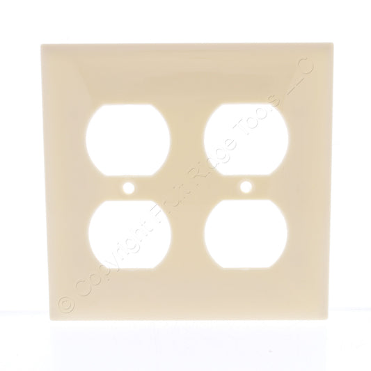 Mulberry 734102 Ivory 2-Gang Thermoplastic Unbreakable Standard Wallplate Cover