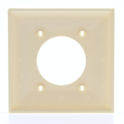 Mulberry 734227 Ivory 2-Gang Thermoplastic Unbreakable Standard Wallplate Cover