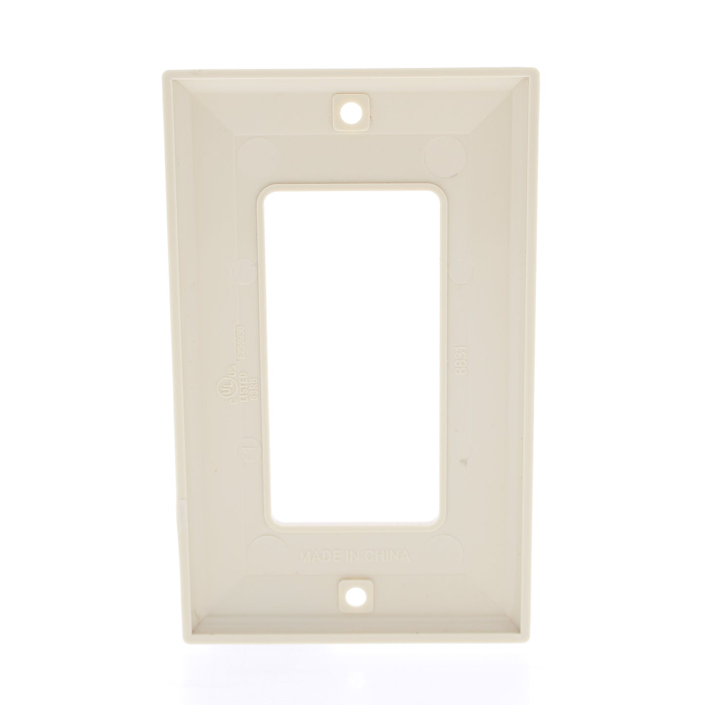 Mulberry 734401 Ivory 1-Gang Thermoplastic Unbreakable Standard Wallplate Cover