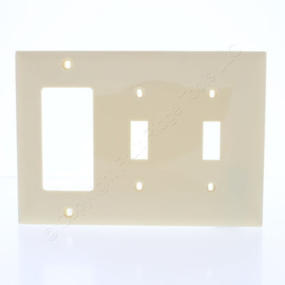 Mulberry 734443 Ivory 3-Gang Thermoplastic Unbreakable Standard Wallplate Cover