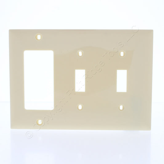 Mulberry 734443 Ivory 3-Gang Thermoplastic Unbreakable Standard Wallplate Cover