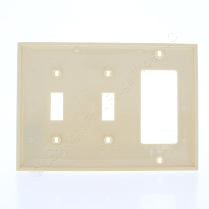 Mulberry 734443 Ivory 3-Gang Thermoplastic Unbreakable Standard Wallplate Cover