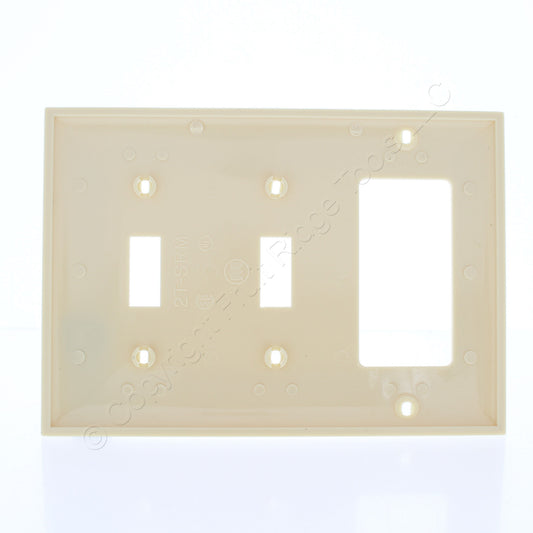 Mulberry 734443 Ivory 3-Gang Thermoplastic Unbreakable Standard Wallplate Cover