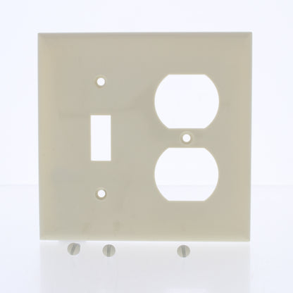 Mulberry 734532 Ivory 2-Gang Thermoplastic Unbreakable Standard Wallplate Cover