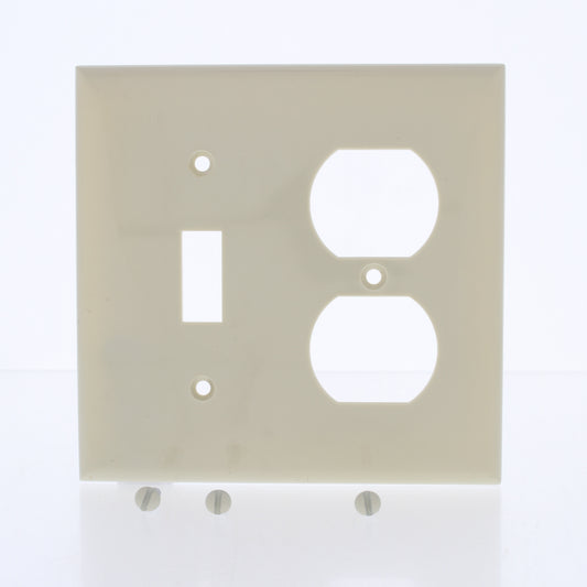 Mulberry 734532 Ivory 2-Gang Thermoplastic Unbreakable Standard Wallplate Cover