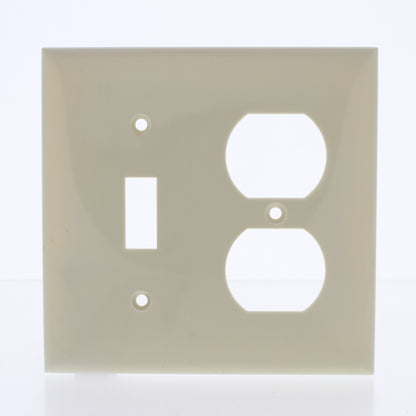 Mulberry 734532 Ivory 2-Gang Thermoplastic Unbreakable Standard Wallplate Cover