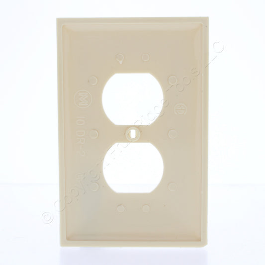 Mulberry 734801 Ivory 1-Gang Unbreakable Nylon Maxi (Mid-Size) Wallplate Cover