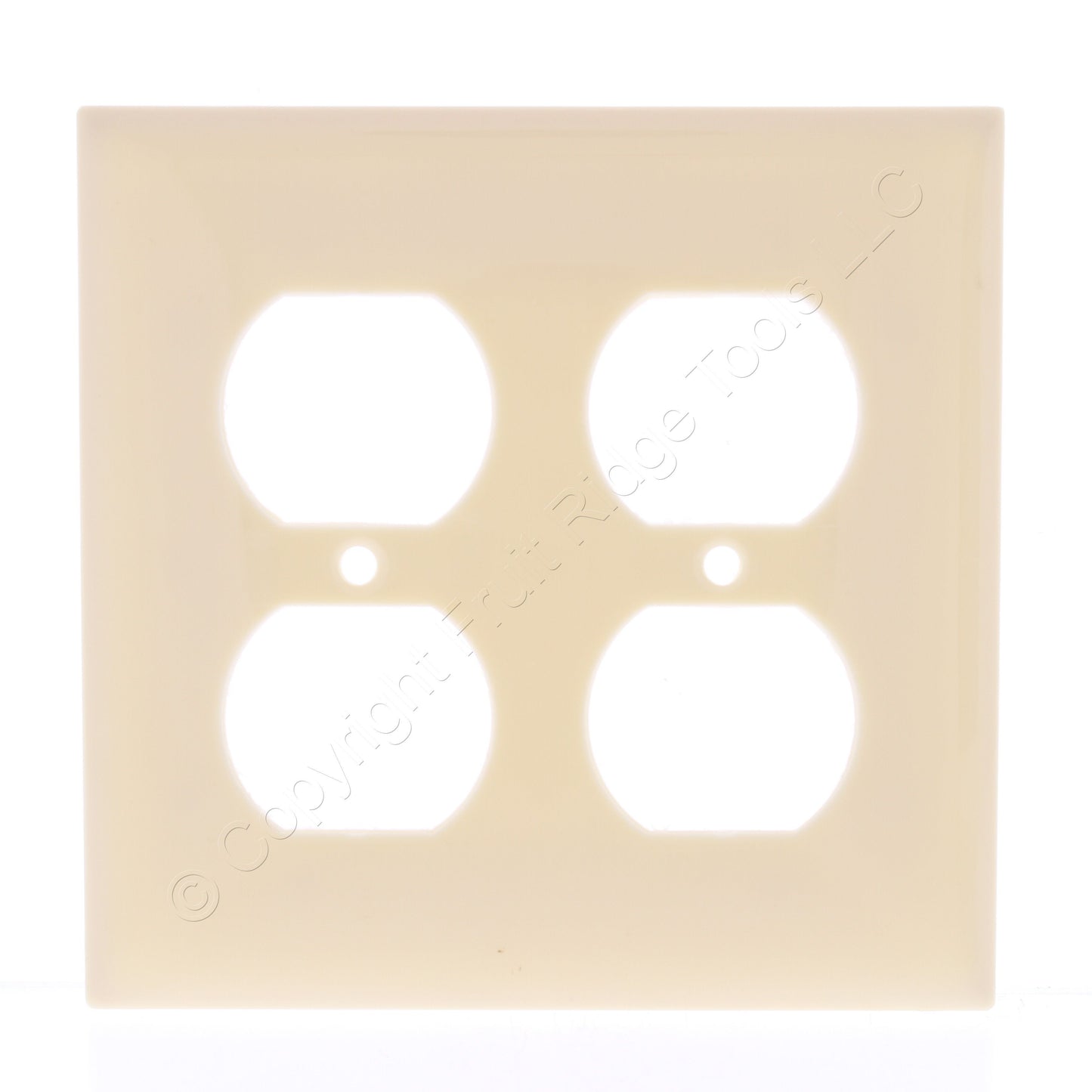 Mulberry 734802 Ivory 2-Gang Thermoplastic Unbreakable Standard Wallplate Cover