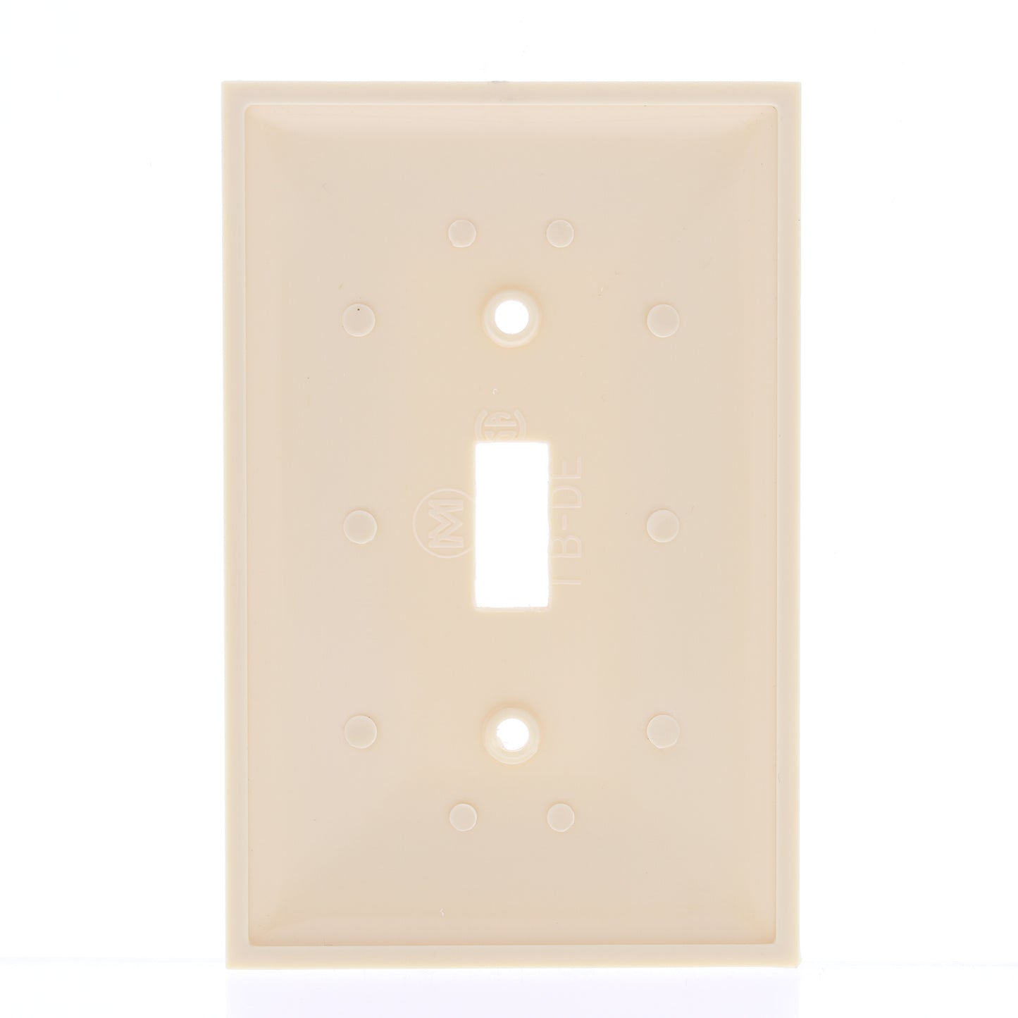 Mulberry 734871 Ivory 1-Gang Unbreakable Nylon Maxi (Mid-Size) Wallplate Cover