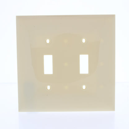 Mulberry 734872 Ivory 2-Gang Unbreakable Nylon Maxi (Mid-Size) Wallplate Cover