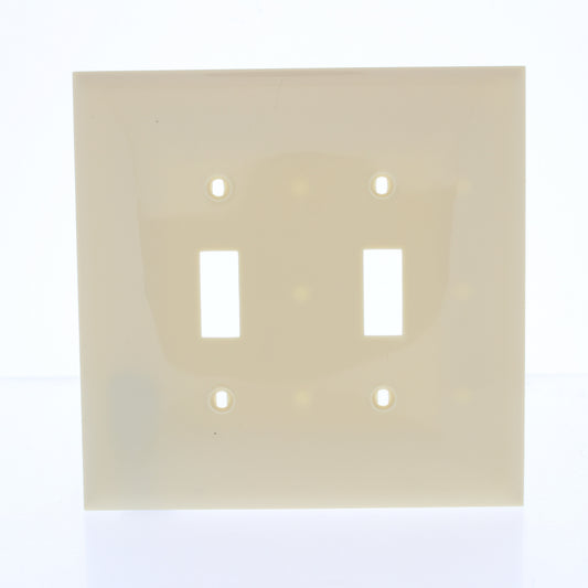 Mulberry 734872 Ivory 2-Gang Unbreakable Nylon Maxi (Mid-Size) Wallplate Cover
