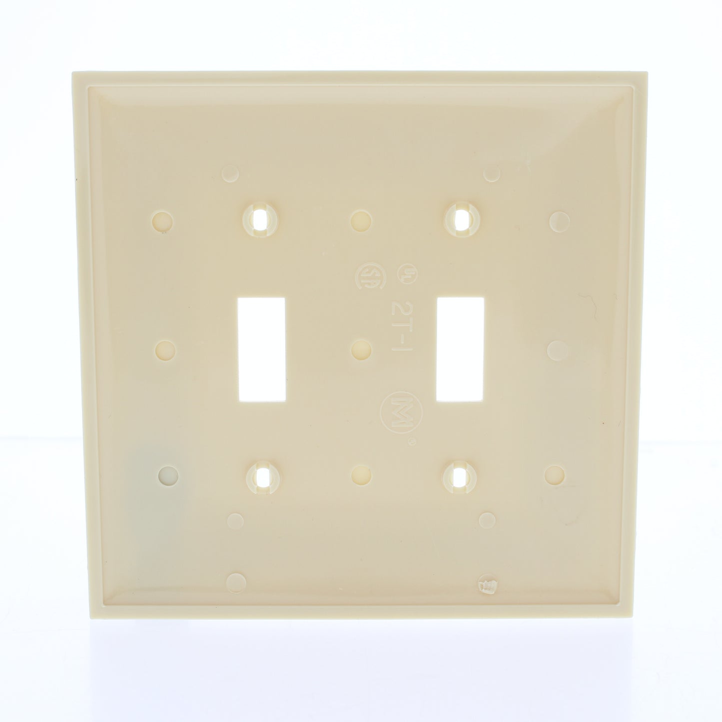 Mulberry 734872 Ivory 2-Gang Unbreakable Nylon Maxi (Mid-Size) Wallplate Cover
