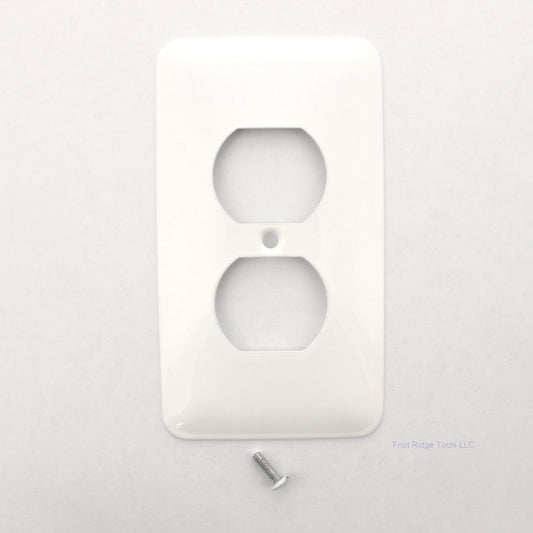 Mulberry 76101 White 1-Gang Painted Metal Princess (Oversize) Wallplate Cover
