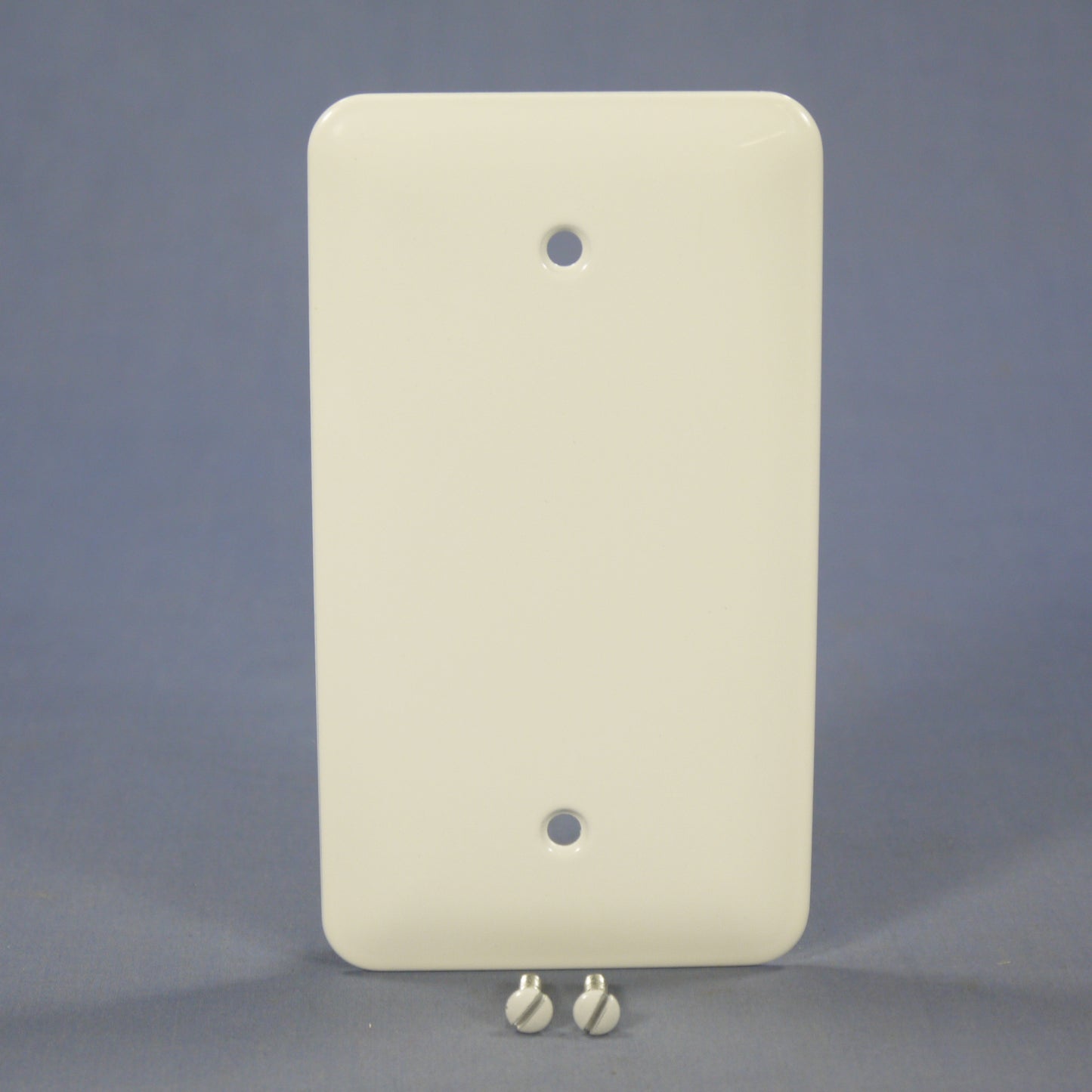 Mulberry 76151 White 1-Gang Blank Metal Princess Oversize Wallplate Box Mount