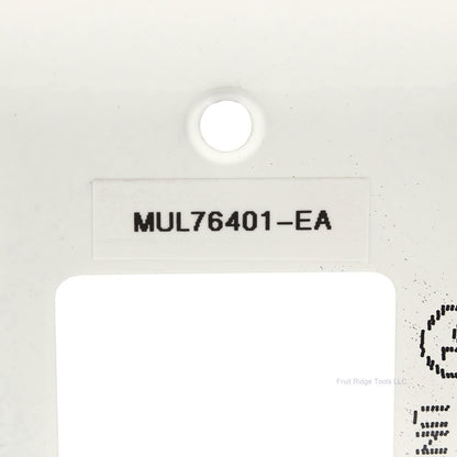 Mulberry 76401 White 1-Gang Painted Metal Princess Oversize Wallplate Cover