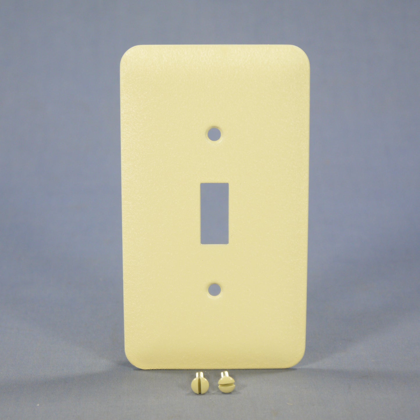 Mulberry 1-Gang 79071 Wrinkle Ivory Toggle Metal Princess Oversize Wallplate