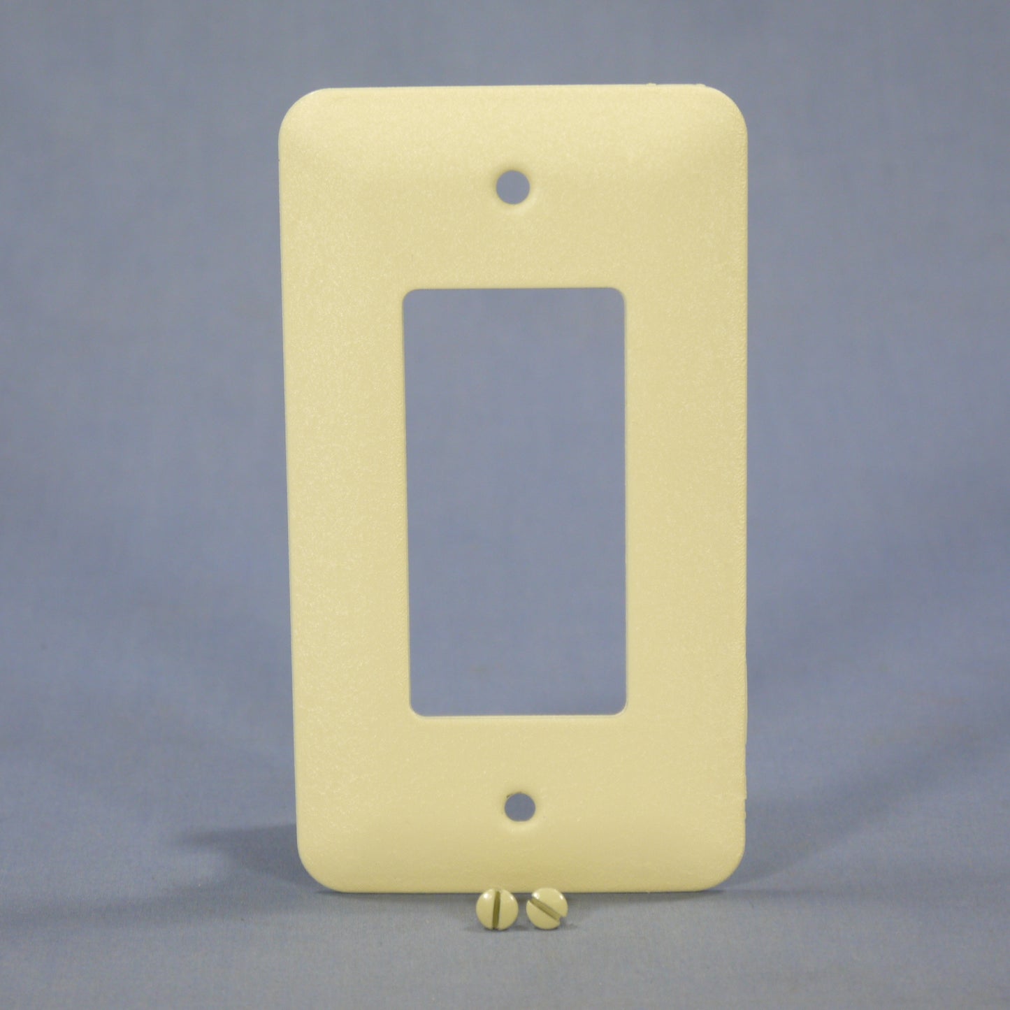 Mulberry 79401 Wrinkle Ivory 1-Gang Decorator Metal Princess Oversize Wallplate