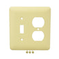 Mulberry 79532 Wrinkle Ivory Metal Princess 2-Gang Toggle Duplex Oversize Cover