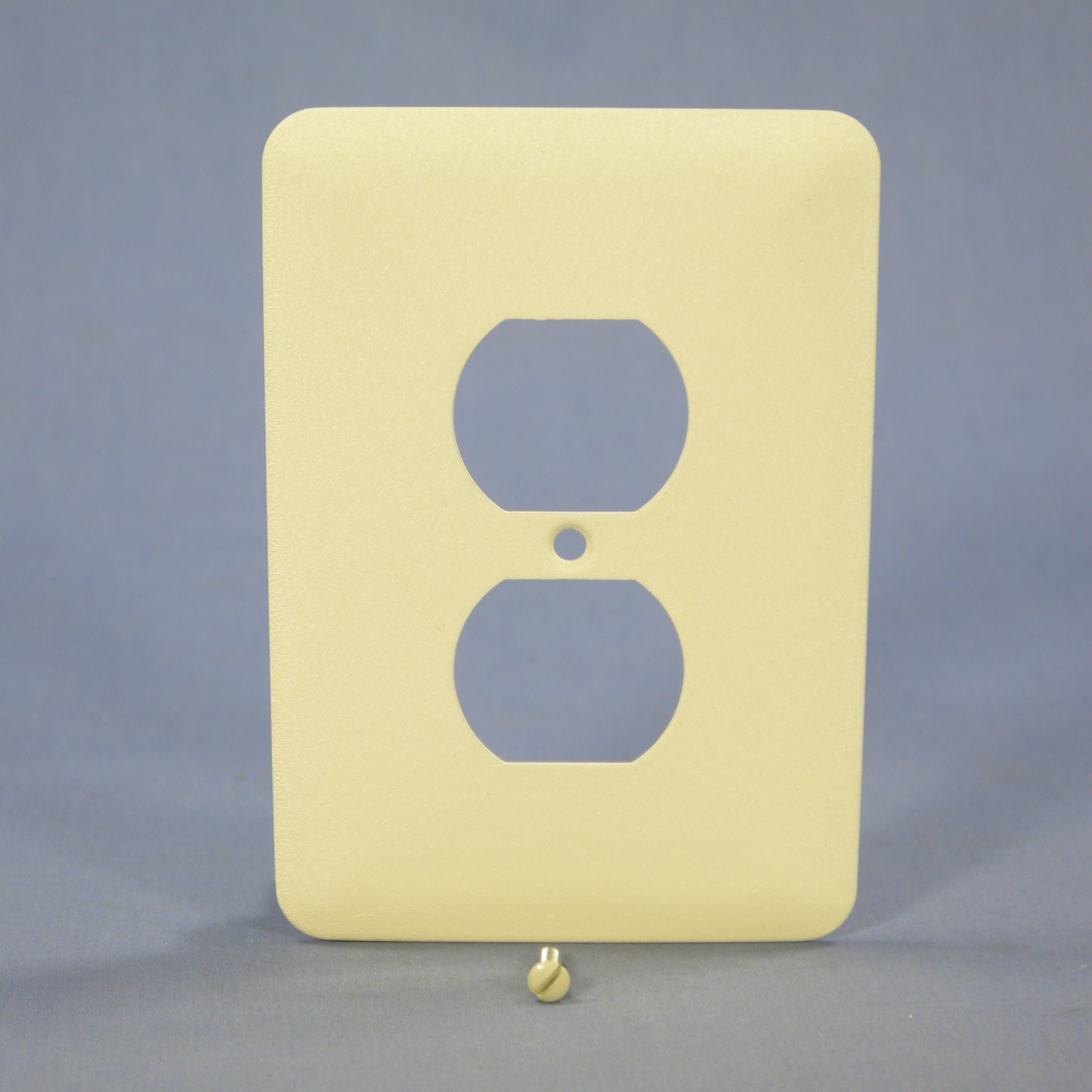 Mulberry 79701 Wrinkle Ivory 1-Gang Duplex Metal Princess Oversize Wallplate