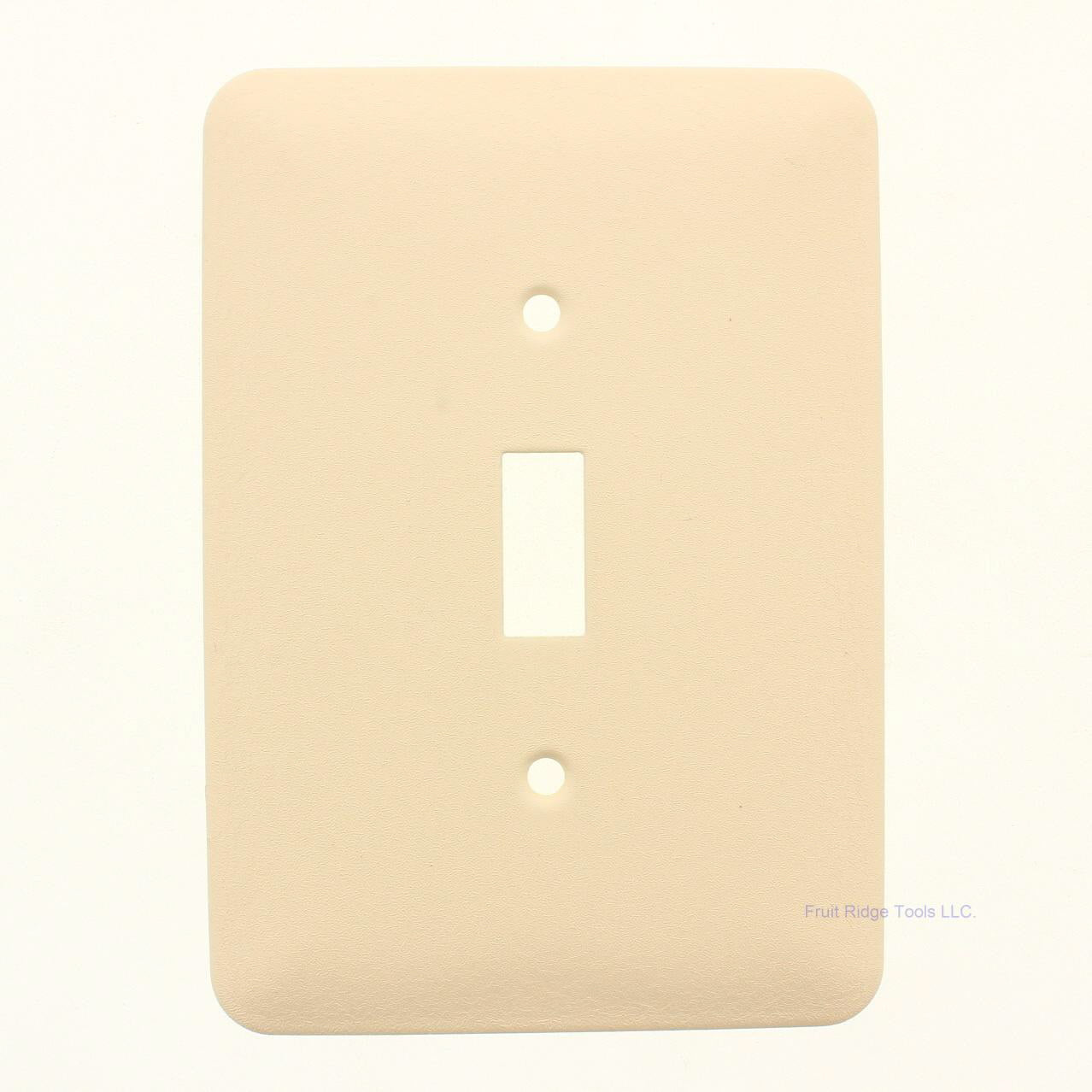 Mulberry 79771 Ivory Wrinkle Metal Maxi-Size Toggle Switch Wallplate Switchplate