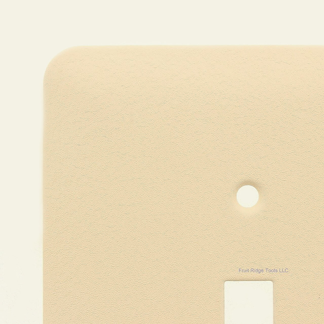 Mulberry 79771 Ivory Wrinkle Metal Maxi-Size Toggle Switch Wallplate Switchplate