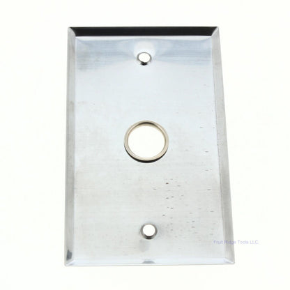 Mulberry 83591 Chrome Plated Steel 1-Gang .625" Cable Standard Wallplate Cover