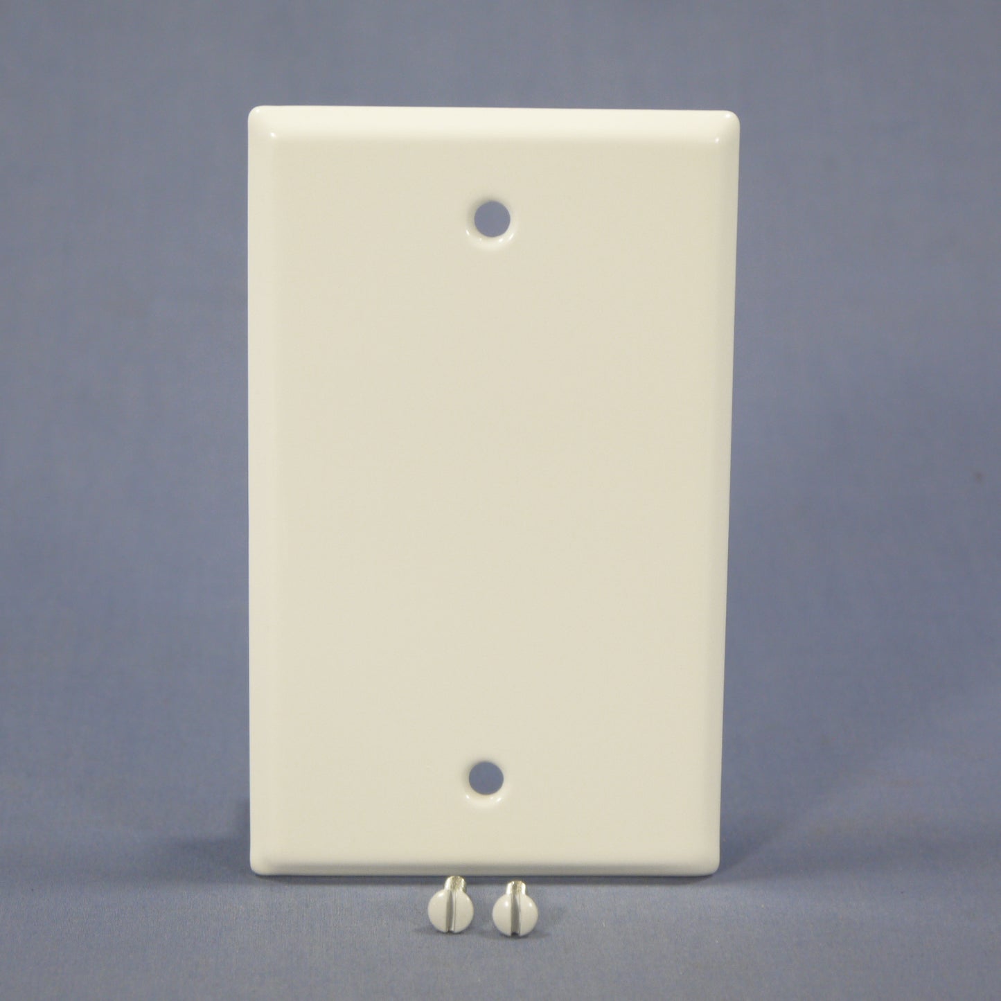 Mulberry 86151 White 1-Gang Blank Painted Metal Standard Size Wallplate BoxMount