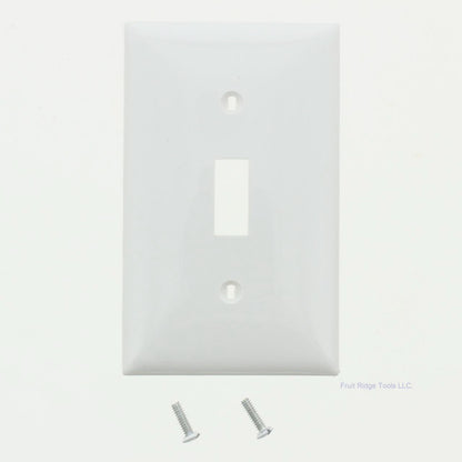 Mulberry 90071 White 1-Gang Thermoplastic Unbreakable Standard Wallplate Cover