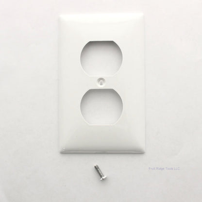 Mulberry 90101 White 1-Gang Thermoplastic Unbreakable Standard Wallplate Cover