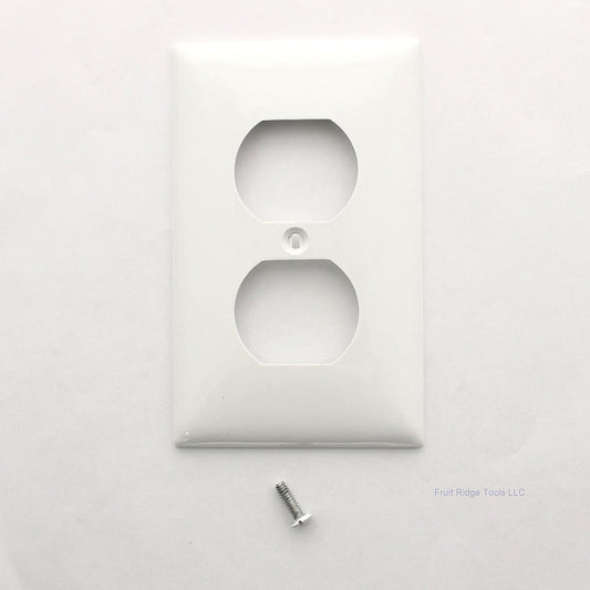 Mulberry 90101 White 1-Gang Thermoplastic Unbreakable Standard Wallplate Cover