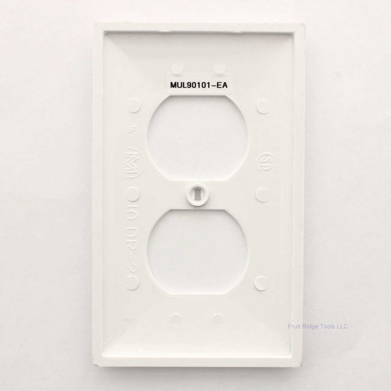 Mulberry 90101 White 1-Gang Thermoplastic Unbreakable Standard Wallplate Cover