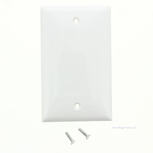 Mulberry 90151 White 1-Gang Thermoplastic Unbreakable Standard Wallplate Cover
