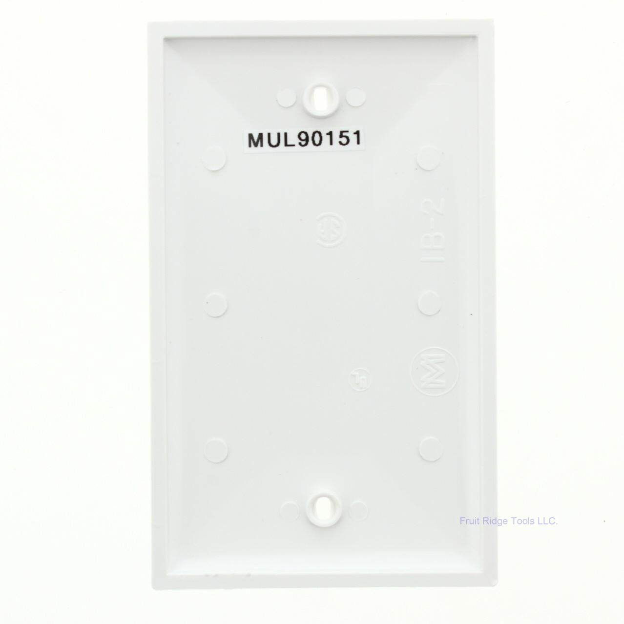Mulberry 90151 White 1-Gang Thermoplastic Unbreakable Standard Wallplate Cover
