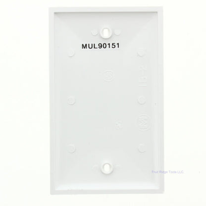 Mulberry 90151 White 1-Gang Thermoplastic Unbreakable Standard Wallplate Cover
