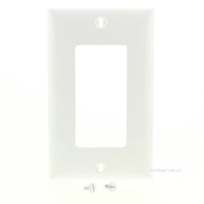 Mulberry 90401 White 1-Gang Thermoplastic Unbreakable Standard Wallplate Cover