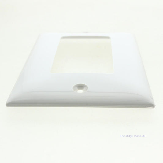 Mulberry 90401 White 1-Gang Thermoplastic Unbreakable Standard Wallplate Cover
