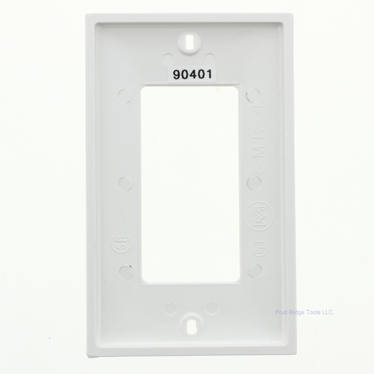Mulberry 90401 White 1-Gang Thermoplastic Unbreakable Standard Wallplate Cover