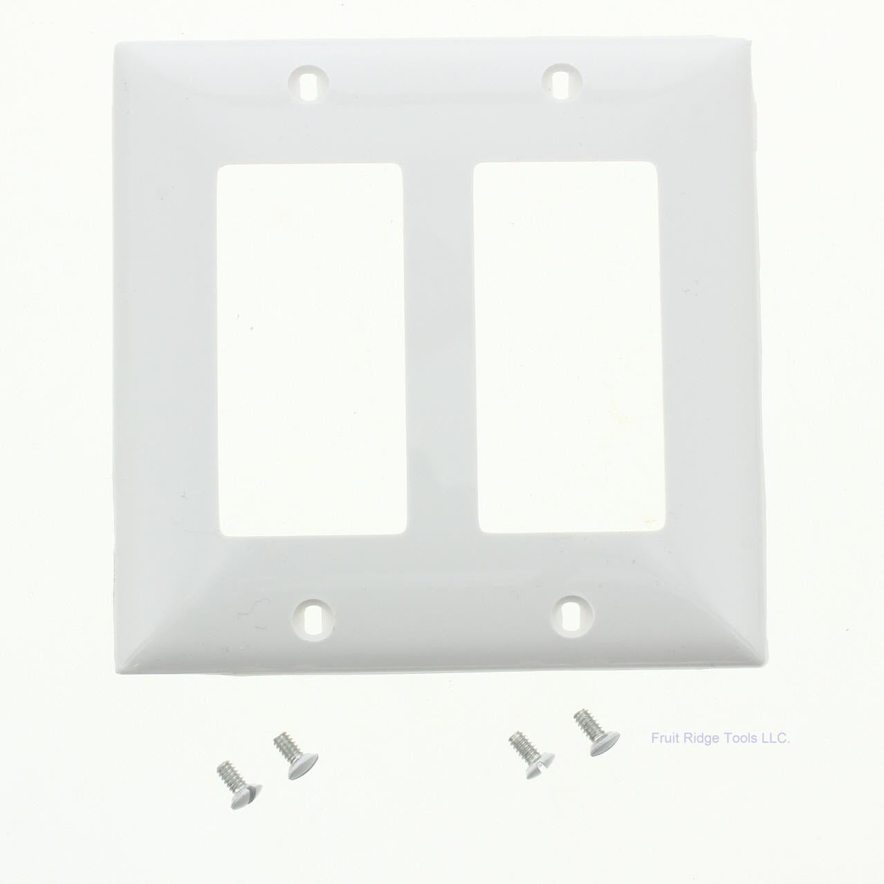 Mulberry 90402 White 2-Gang Thermoplastic Unbreakable Standard Wallplate Cover