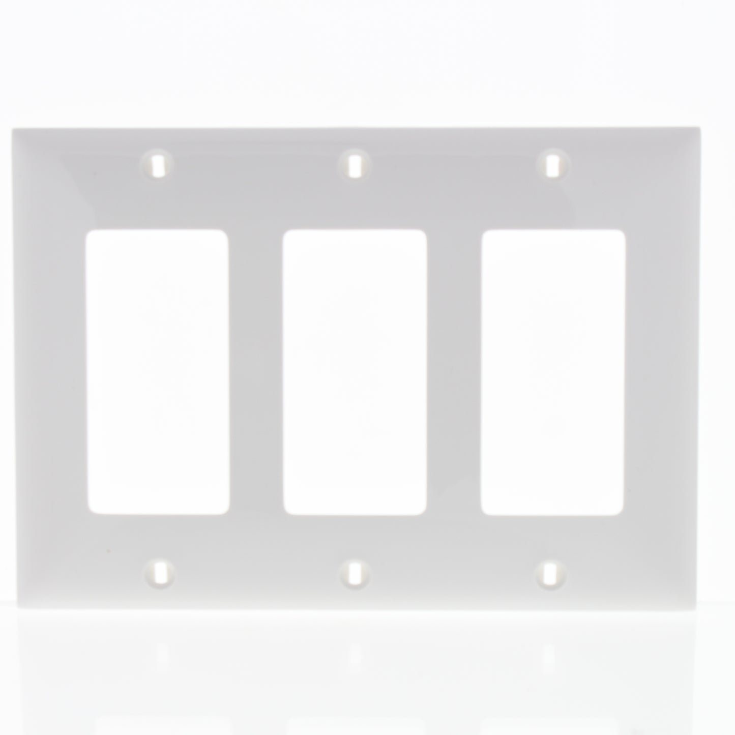 Mulberry 90403 White 3-Gang Thermoplastic Unbreakable Standard Wallplate Cover