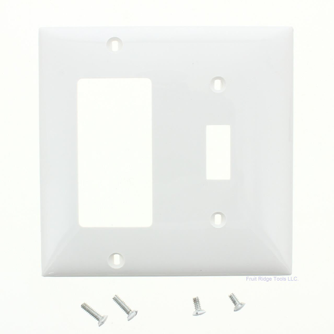 Mulberry 90432 White 2-Gang Thermoplastic Unbreakable Standard Wallplate Cover