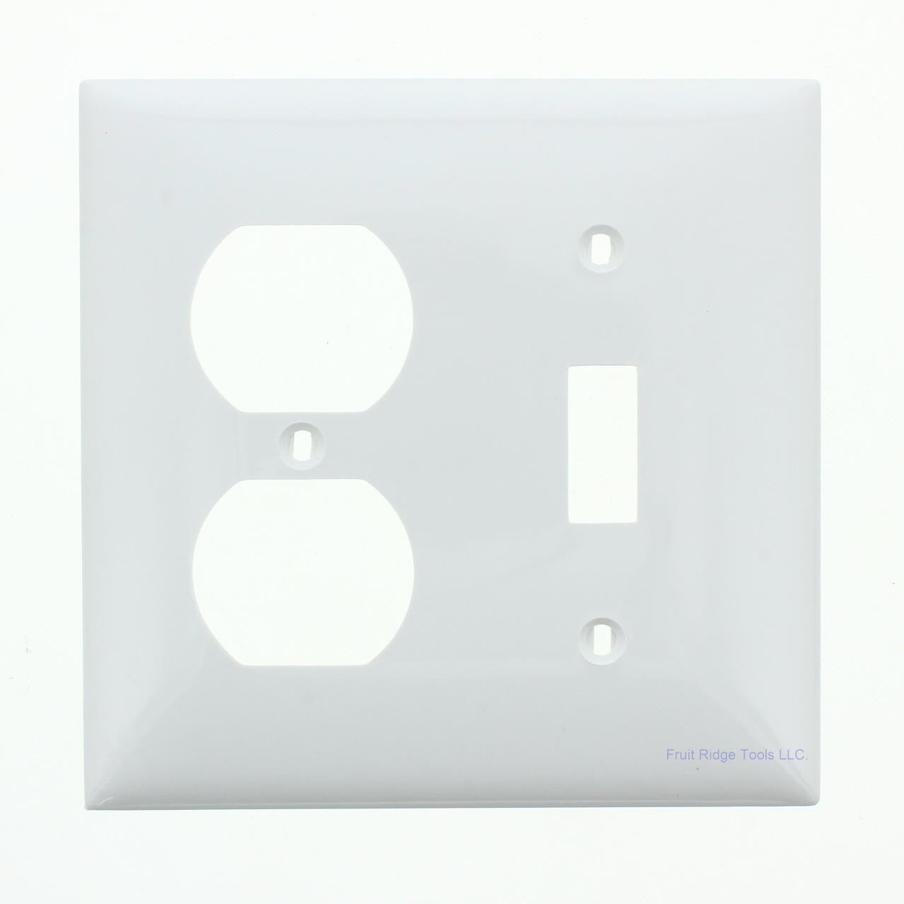Mulberry 90532 White 2-Gang Thermoplastic Unbreakable Standard Wallplate Cover